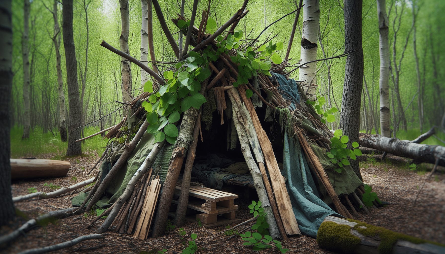 Improvising Shelter Using Found Materials